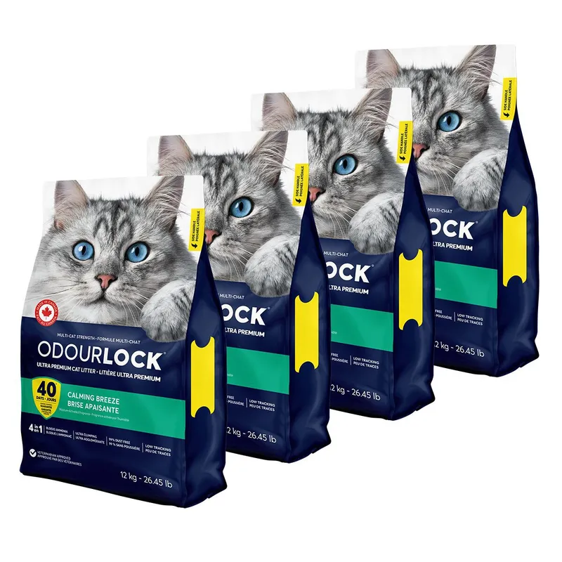Odour Lock Calming Breeze Parfymerad kattsand - 12 kg