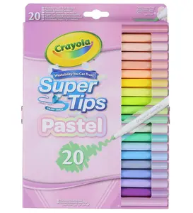 Crayola Tuschpennor - 20 st. - Super Tips - Pastel