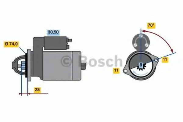 Startmotor BOSCH 0 986 022 440