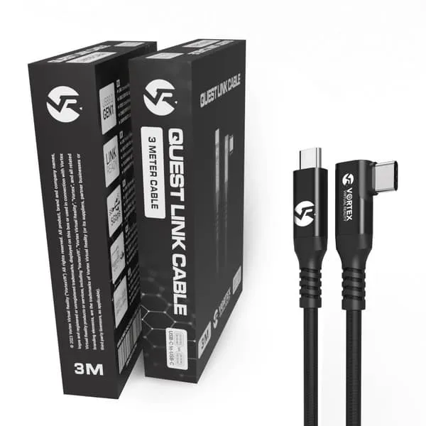 3 m kabel från VortexVR USB-C till Meta Quest Link | till Quest 3S Quest 3 Quest 2