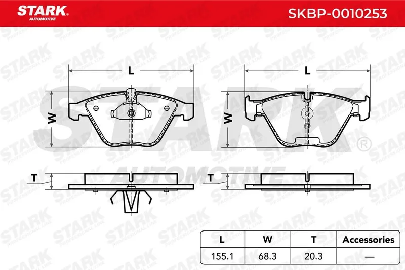Bromsbelägg STARK SKBP-0010253