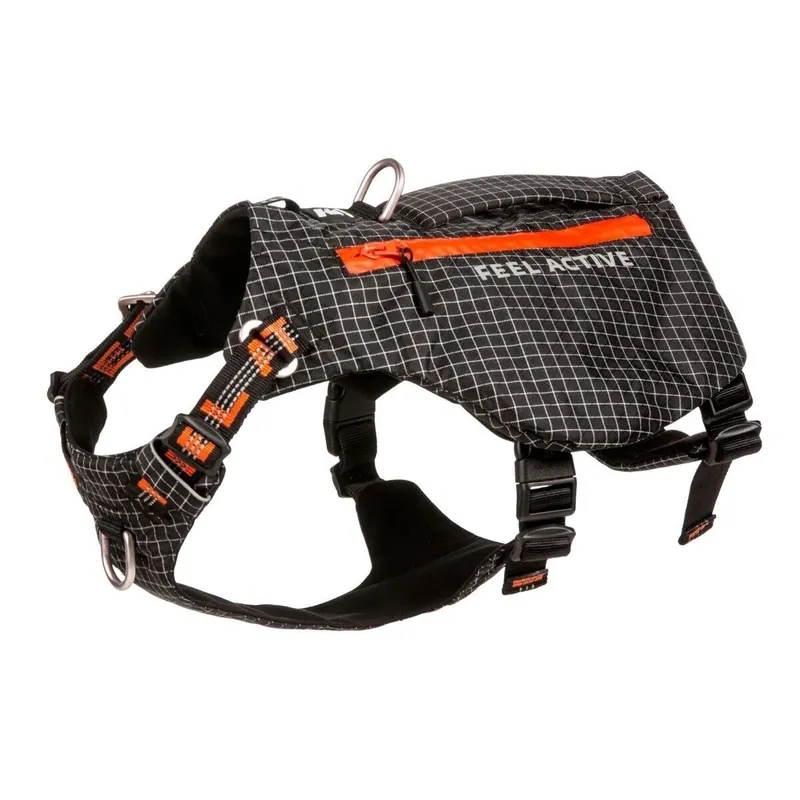 Feel Active Trekbag Hundsele Ryggsäck Svart