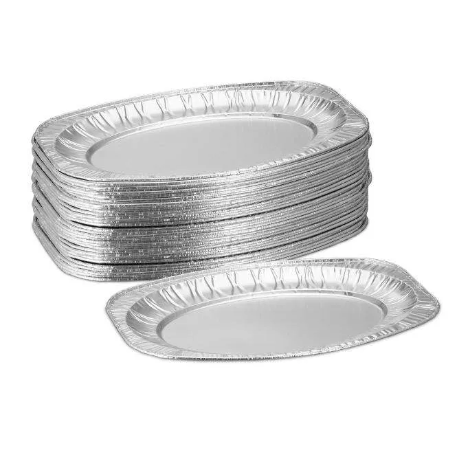 Serveringsfat i aluminium, set om 40 st