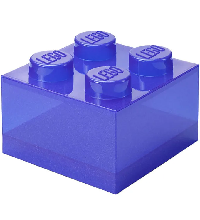 LEGO® Storage Förvaringslåda - 4 Knoppar - Glitter Violet