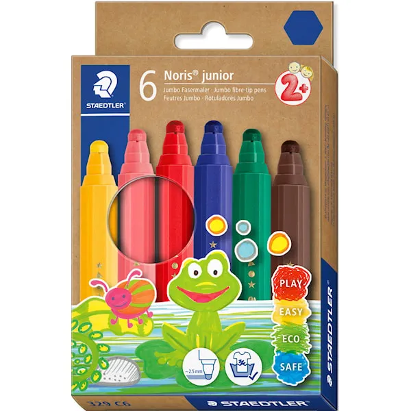 Tuschpenna Jumbo från 2 år 6-pack Noris Junior Staedtler