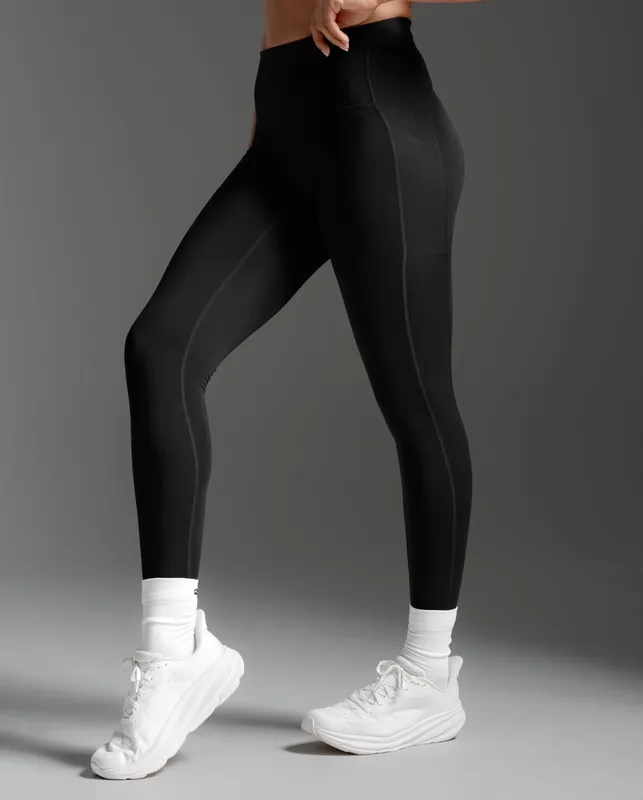 2XU Women’s Form Stash Hi-Rise Compression Tights Black/black1