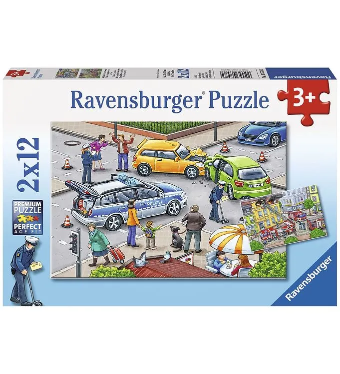 Ravensburger Pussel – 2×12 Delar – Blue Lights On The Way