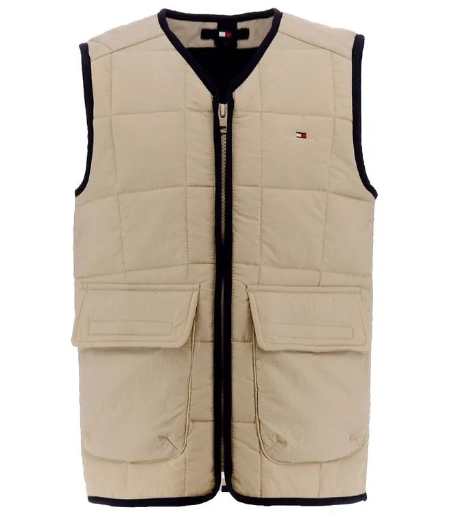 Tommy Hilfiger Dunväst - Dg Tjm - Savannah Sand