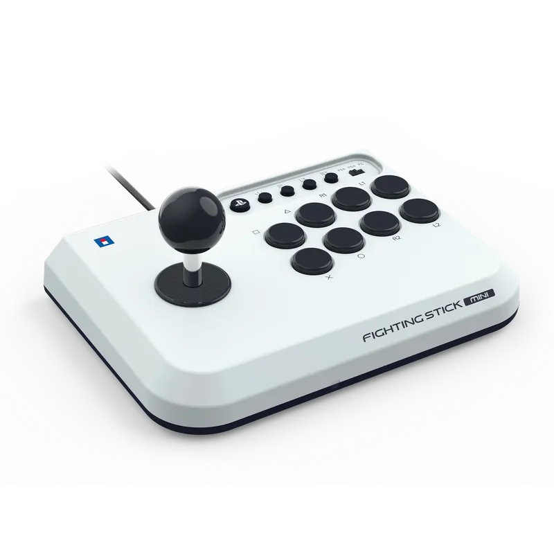 HORI – Fighting Stick Mini for PlayStation®5 – White – 8 inches by 6 inches