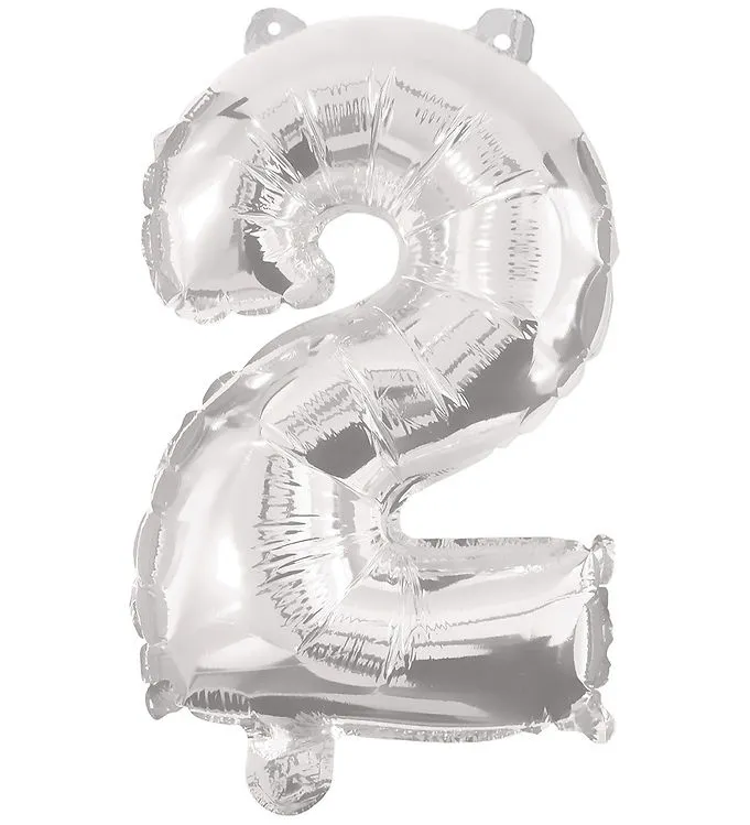 Decorata Party Folieballong - 95 cm - Nr 2 - Silver
