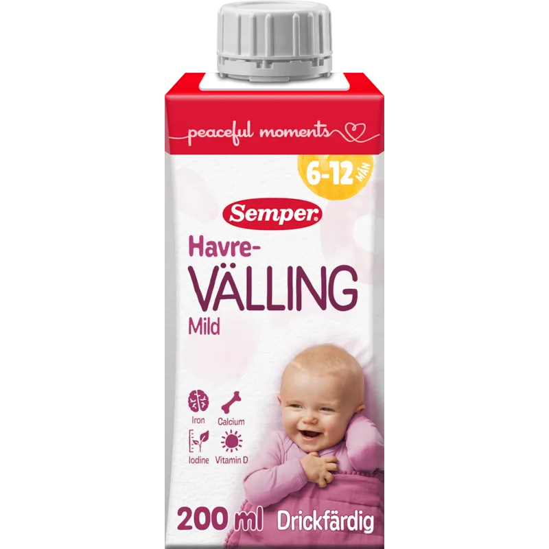 Semper Havrevälling Mild 6 mån 200 ml