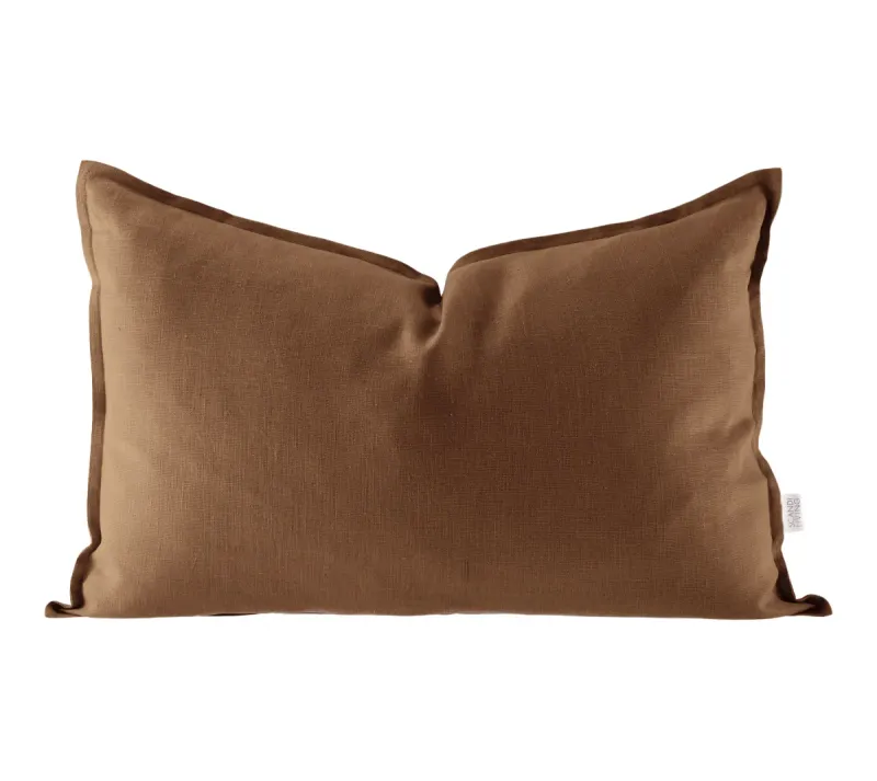 Scandi Living Calm kuddfodral linne 40×60 cm Almond Brown