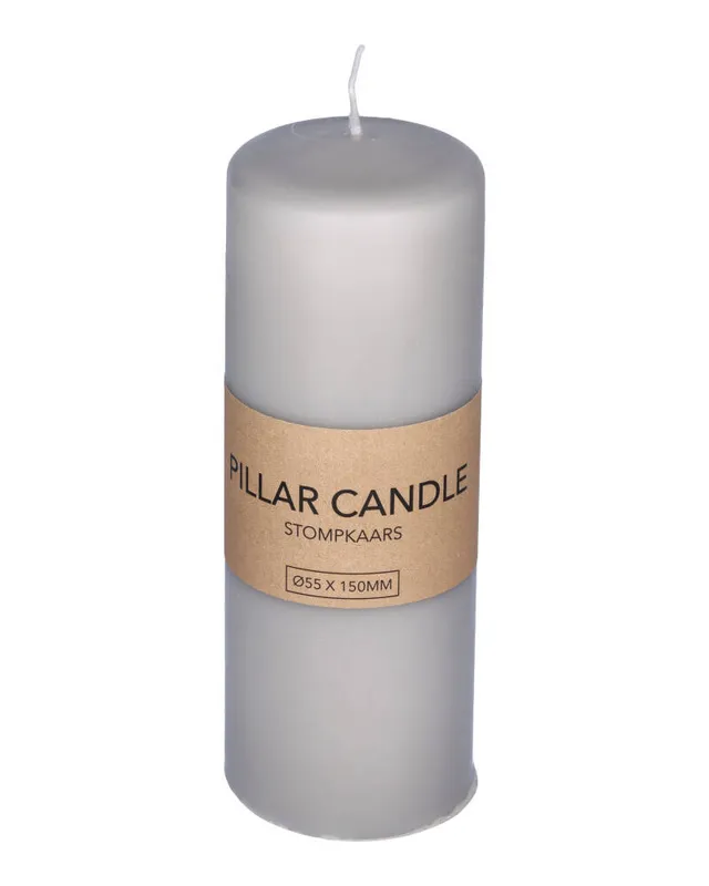 Excellent Houseware Pillar Candle White 55 x 150 mm
