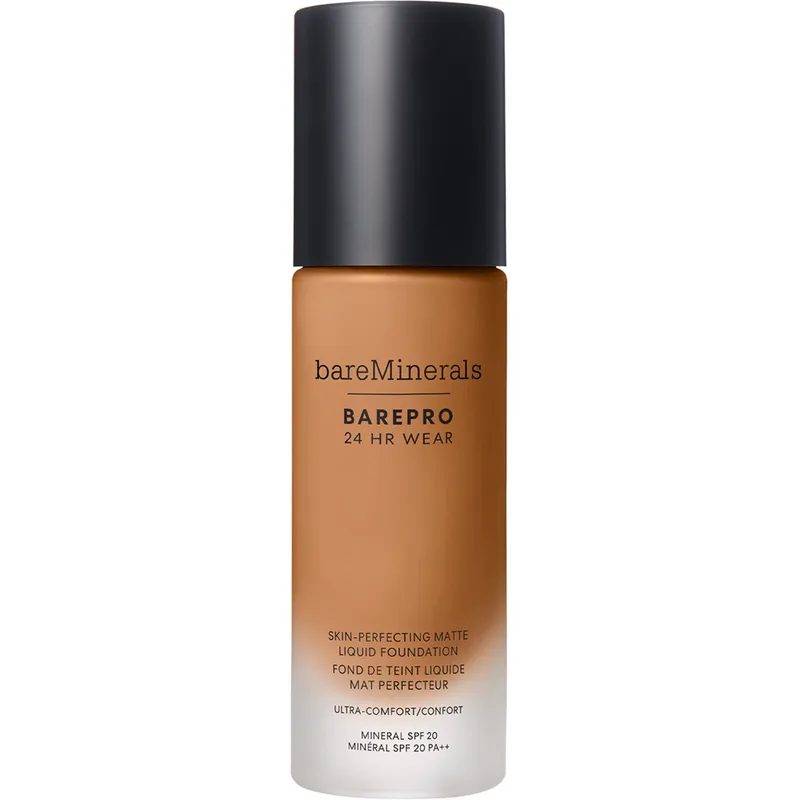bareMinerals BAREPRO 24HR Skin-Perfecting Matte Liquid Foundation SPF 20 Medium Deep 46 Neutral