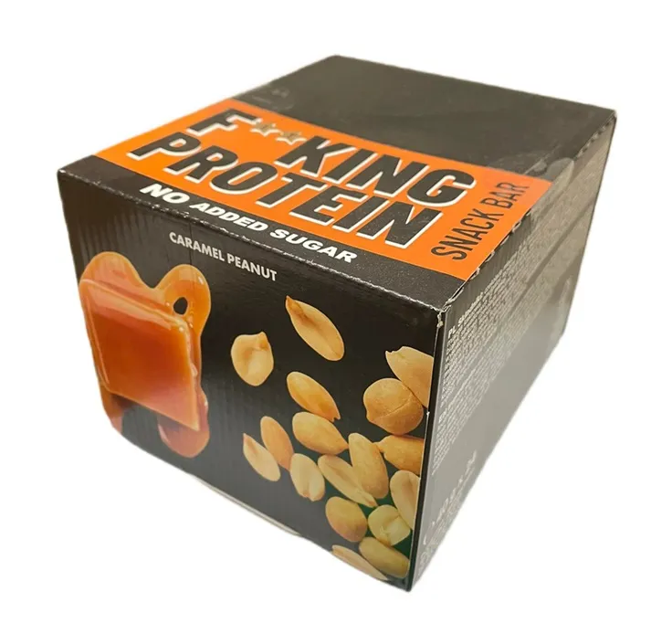 Allnutrition – Fitking Protein Snack Bar, Karamell Jordnöt, 24 x 40g