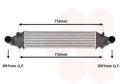Intercooler VAN WEZEL 30004596