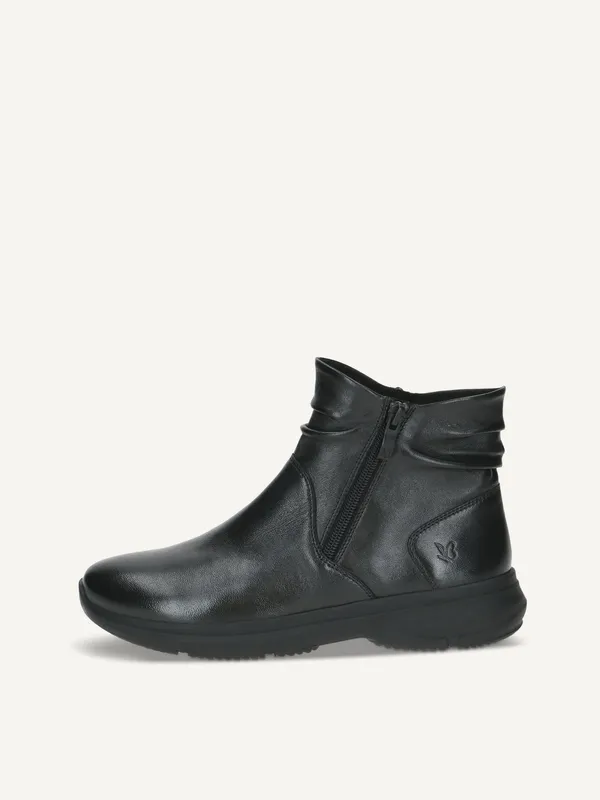 CAPRICE Bootie, black, made of Leather without heel, Size 36 (#9575)