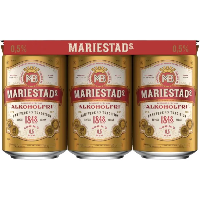Mariestads Öl Alkoholfri 0,5% 6x33cl