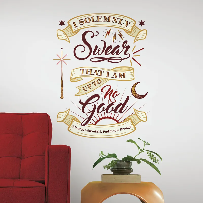 Harry Potter MARAUDER’S MAP QUOTE Gigant Wallsticker