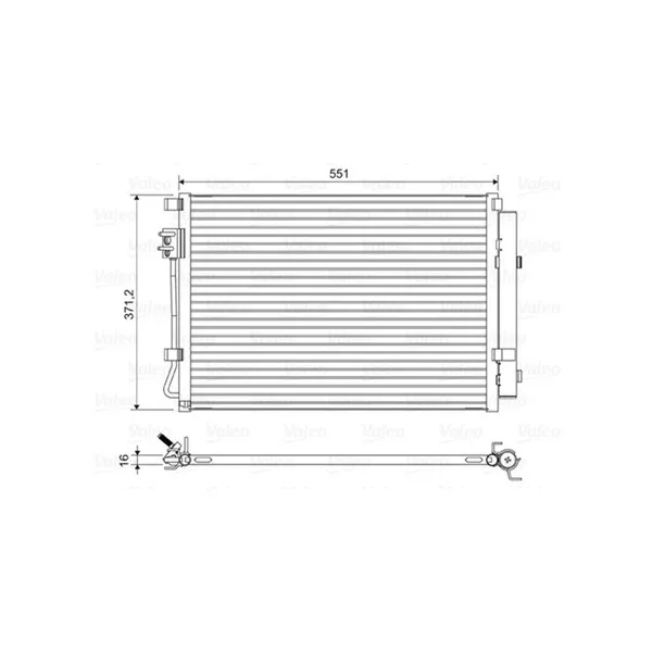Kondensor, klimatanläggning VALEO 822581