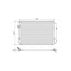 Kondensor, klimatanläggning VALEO 822581