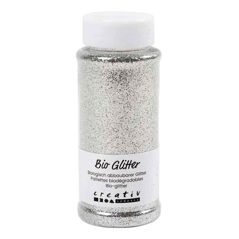 Bio-glitter Silver 140 ml/ 1 burk