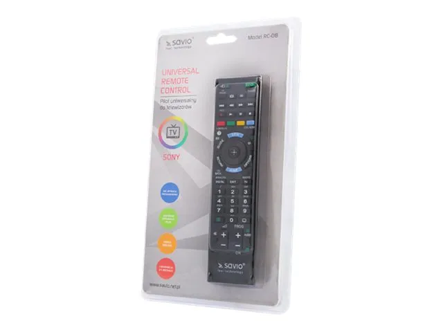 Savio RC-08 universal remote control - black