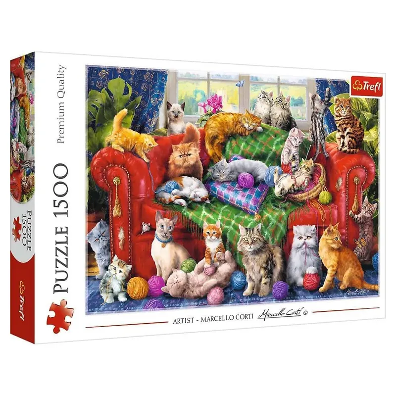 Pussel – Katter & Garnnystan 1500 Bitar