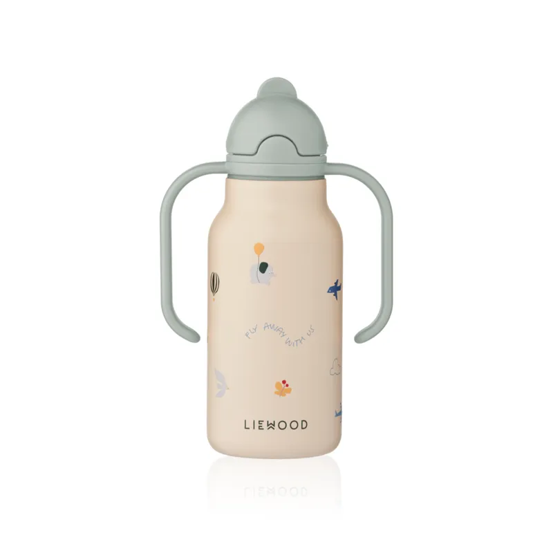 Köp 2 få 20% | LIEWOOD Kimmie Sugrörsflaska Flying/Sandy 250 ml