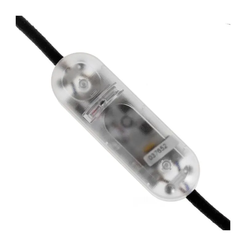 Creative cables Sladdimmer för konventionella LED-lampor med tryckknapp transparent