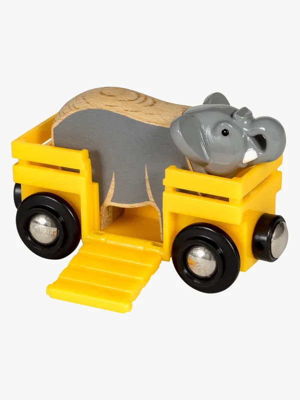 BRIO World Vagn m. Elefant – Gul 33969