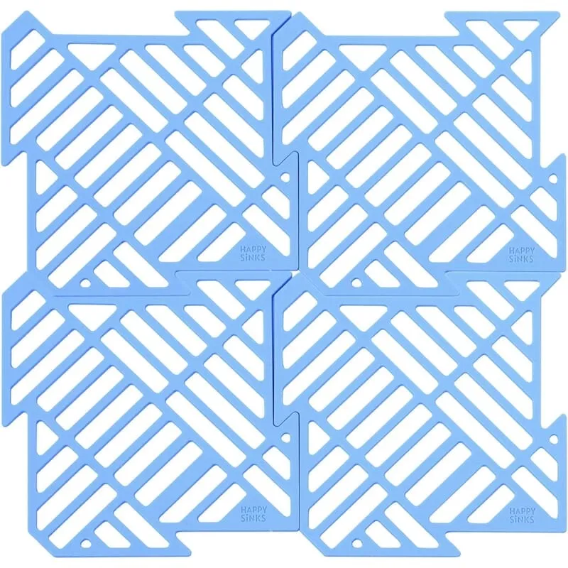 HAPPY SiNKS Happy Sinks Sink Mat Set Lake Blue 4 st