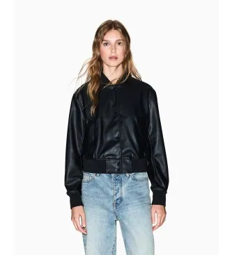A|X Armani Exchange för kvinnor. XW001432AF16618UC001 Jacka Clip svart (S), Casual, Polyester