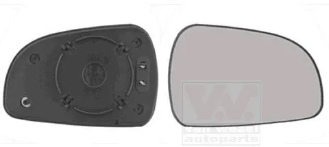 Backspegelglas VAN WEZEL 8245838