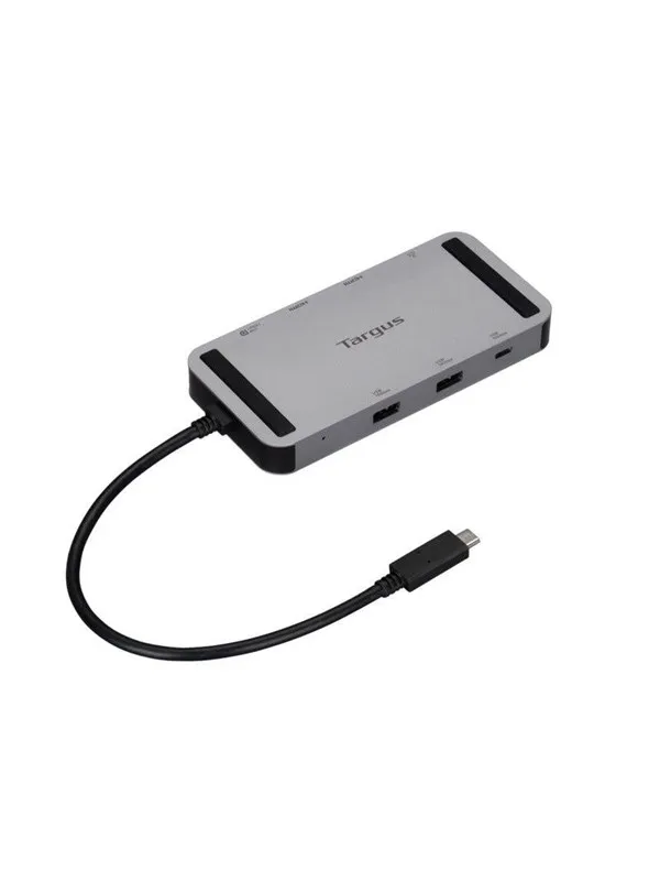 Targus Dockningsstation För Mobil Användning Med Dubbla Videoutgångar Och 140 W Epr-pass-through Via Usb4 Usb4