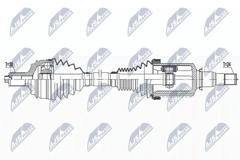 Drivaxel NTY NPW-ME-154