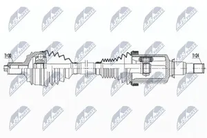 Drivaxel NTY NPW-ME-154