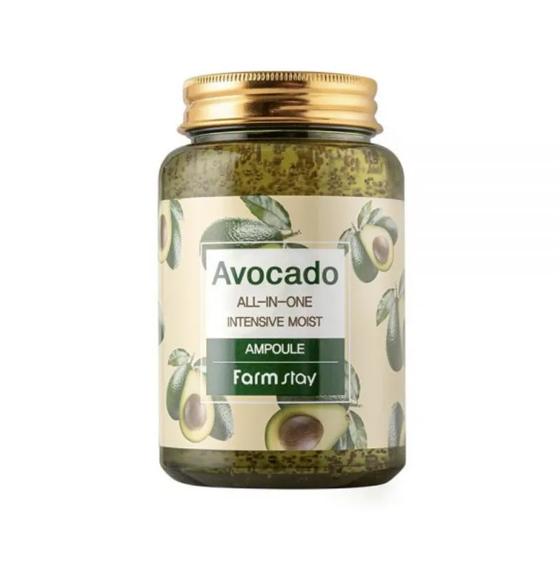 FARM STAY Avocado Alt-i-ett Intensiv fuktig ampulle 250ml (3 alternativer) 1pcs