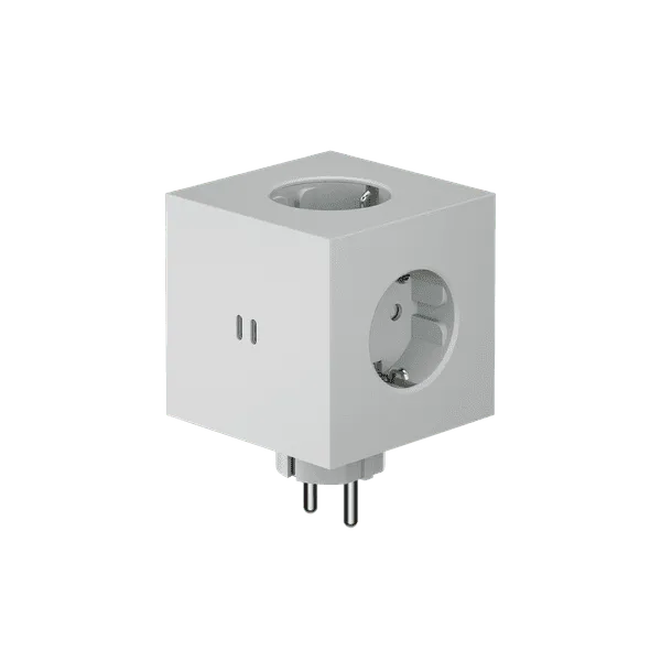 Avolt - Square 2 Socket extender with 30W Dual USBC - Tillbehör - Grå