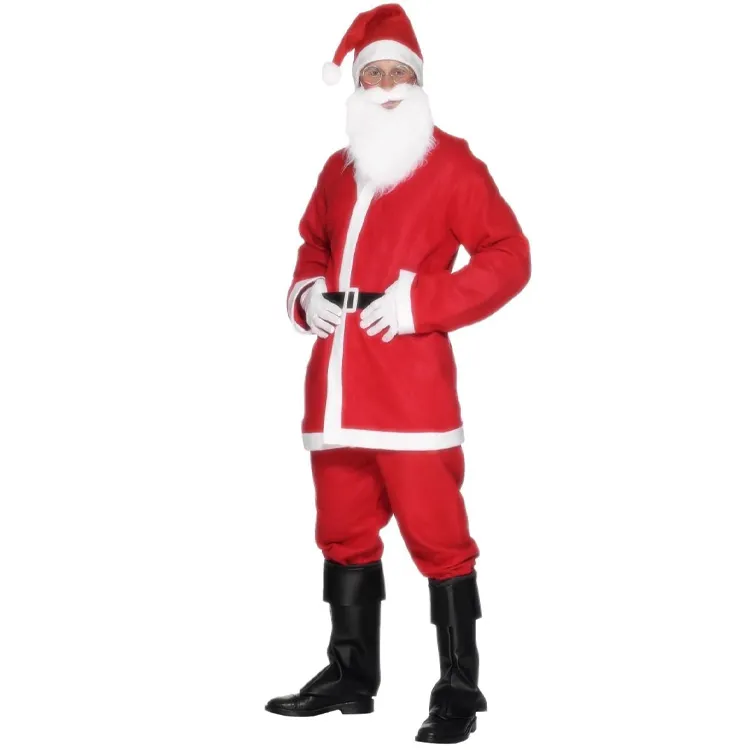 Jultomte Maskeraddräkt inkl. Skägg L