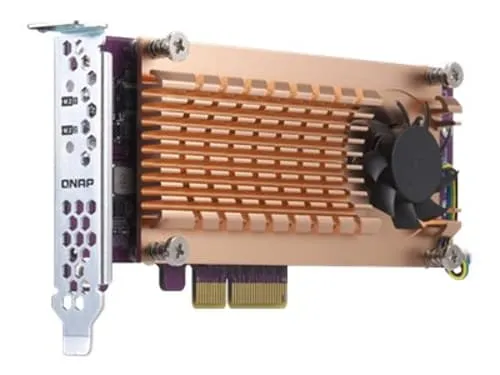 QNAP Dual M.2 22110/2280 PCIe SSD expansion card f
