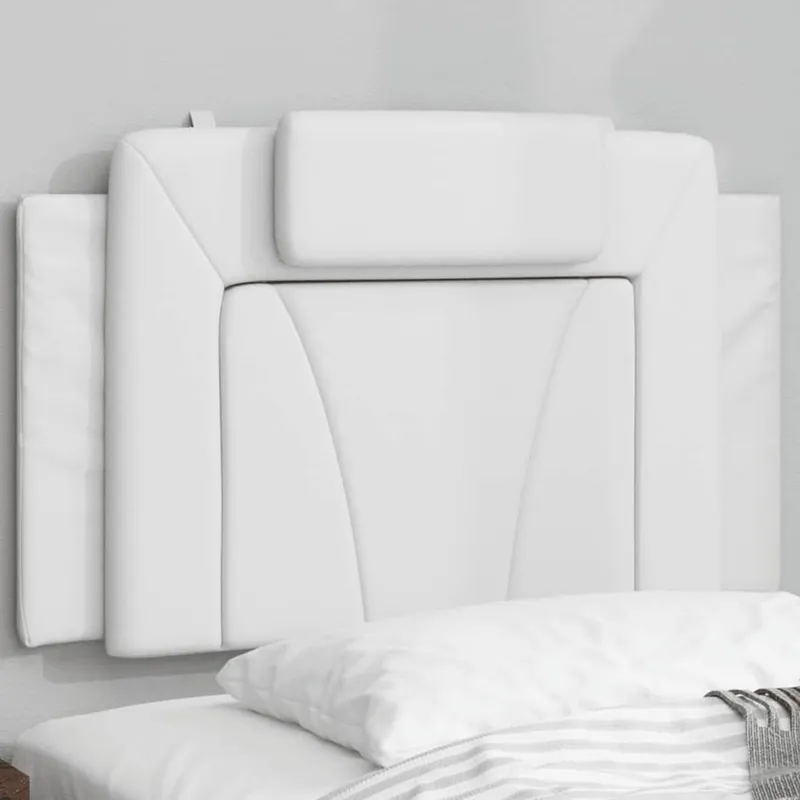 vidaXL Dyna till huvudgavel Viana vit 90 cm konstläder