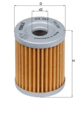 Oljefilter MAHLE OX 407