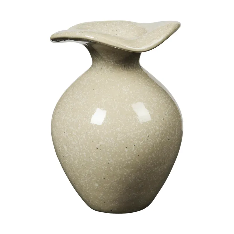 Broste Copenhagen Florentina vas XS 14 cm Beige