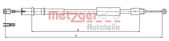 Handbromsvajer METZGER 10.9837