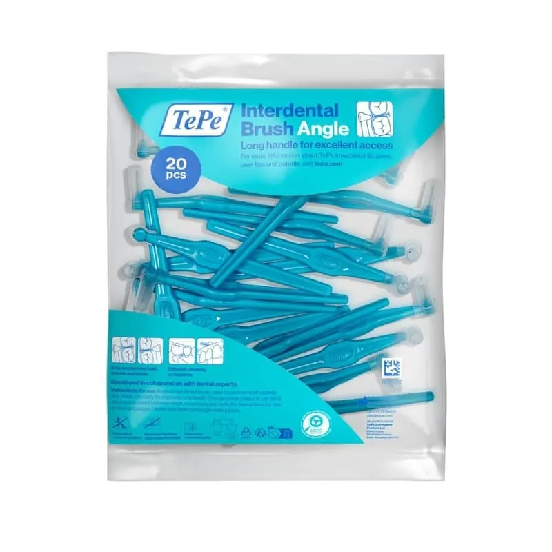 TePe Angle Vinklad Mellanrumsborste 0,6 mm Blå 20-pack
