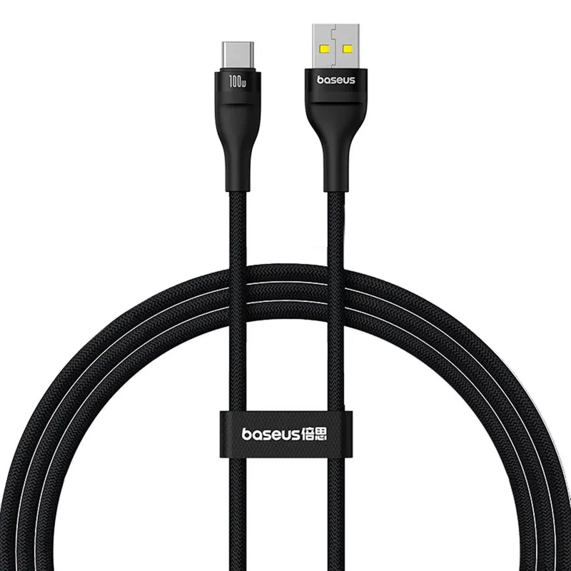 Baseus Flash 2 USB-A / USB-C cable 100W 1 m - black