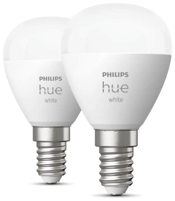Philips Hue White P45 E14 Klotlampa - 2-Pack