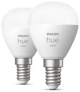 Philips Hue White P45 E14 Klotlampa - 2-Pack