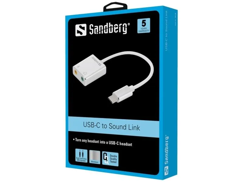 Sandberg USB-C to Sound Link